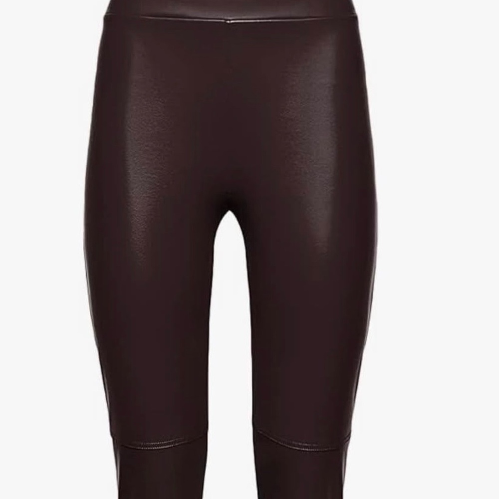 Wolford Estelle BLACK Leather Leggings NWT